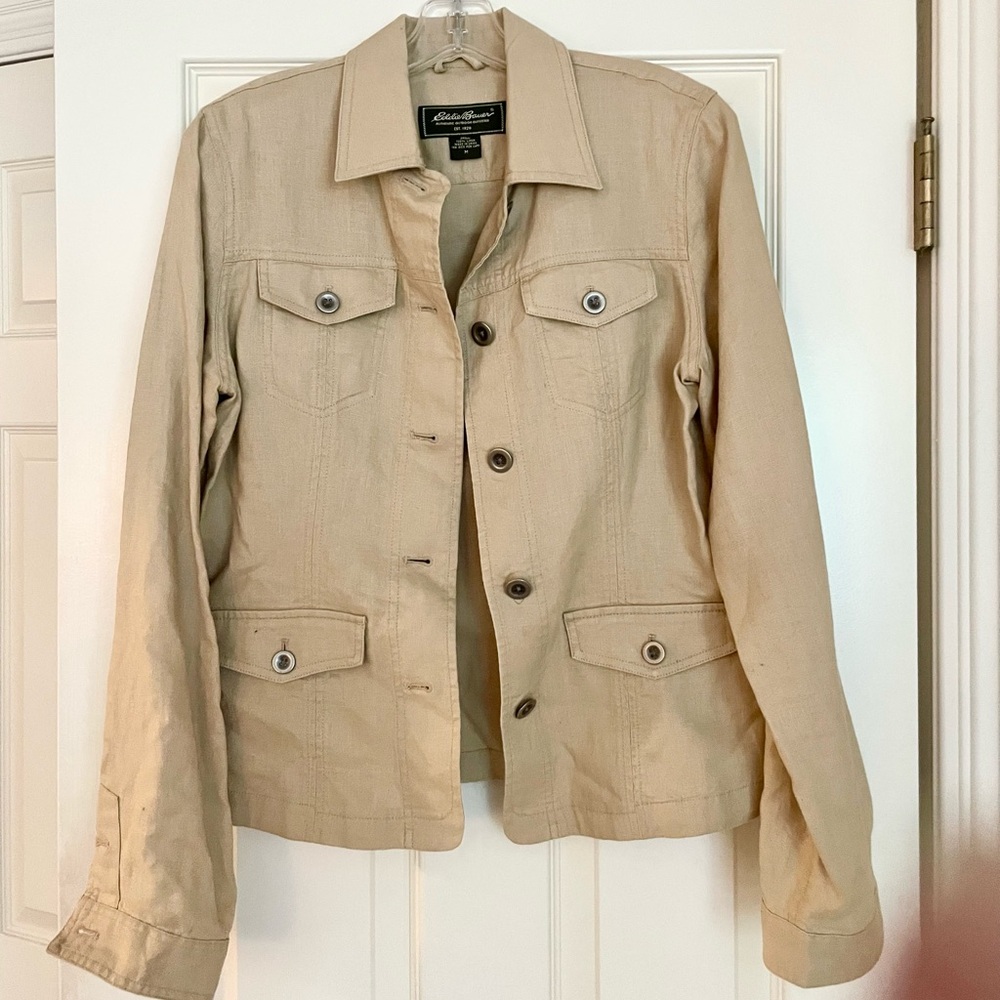 Eddie Bauer Linen Utility Jacket